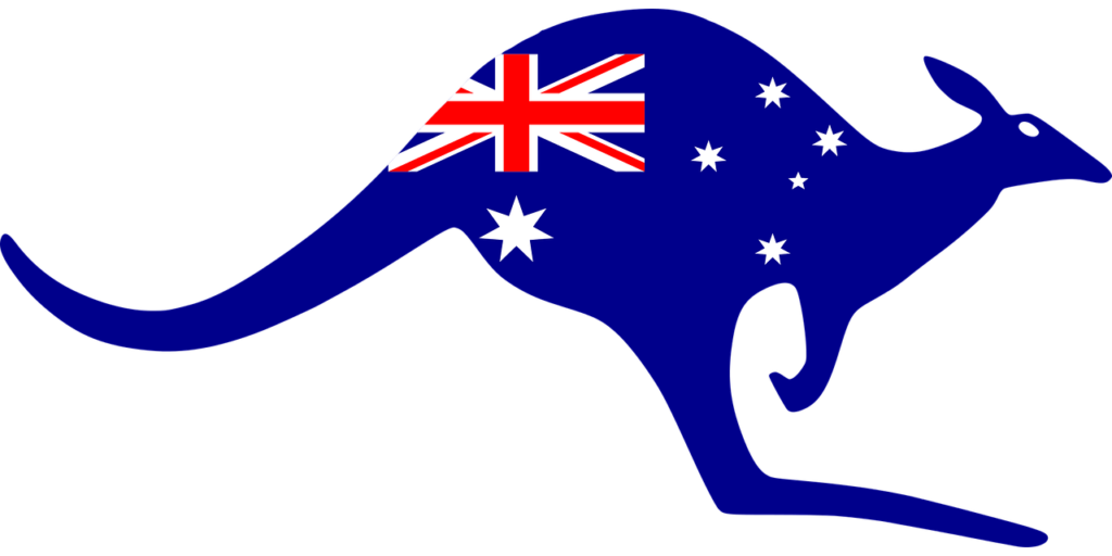 Australia Blue Kangaroo