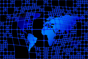 Blue World Chip Canvas