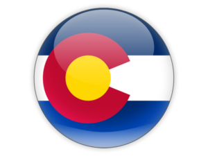 Colorado State Flag Round