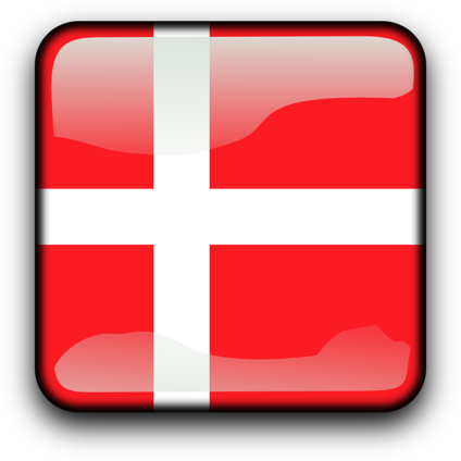 Denmark Danish Flag Button