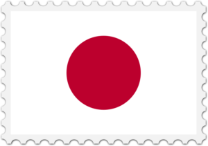 Japan Flag Stamp