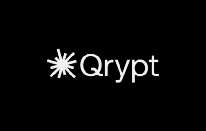 Qrypt New Logo White on Black