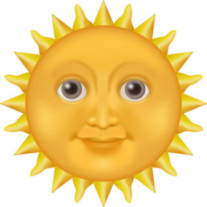 Sunny and Happy Emoji