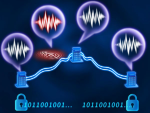 Wiggle Web. A network for sharing quantum keys could also serve as a system of sensors for earthquakes and other seismic vibrations.