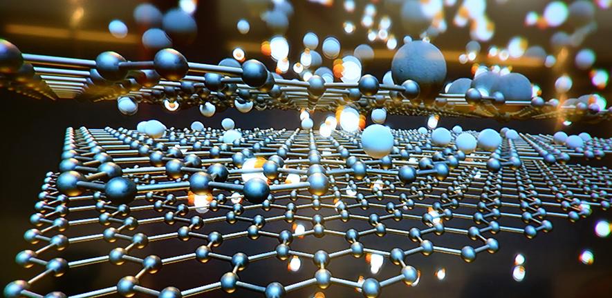 Illustration of graphene structure