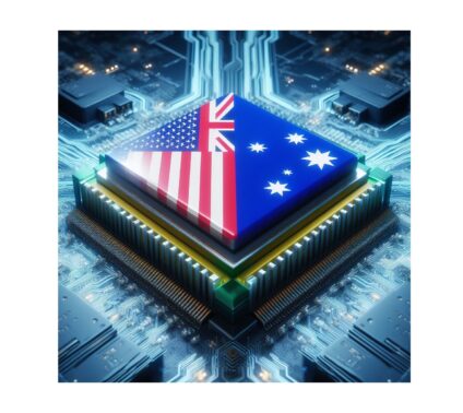 Australia & U.S. Flag on CPU wide